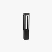 Ray Metal Rectangular Hollow Outdoor Path Light, Black - Neutral Decor