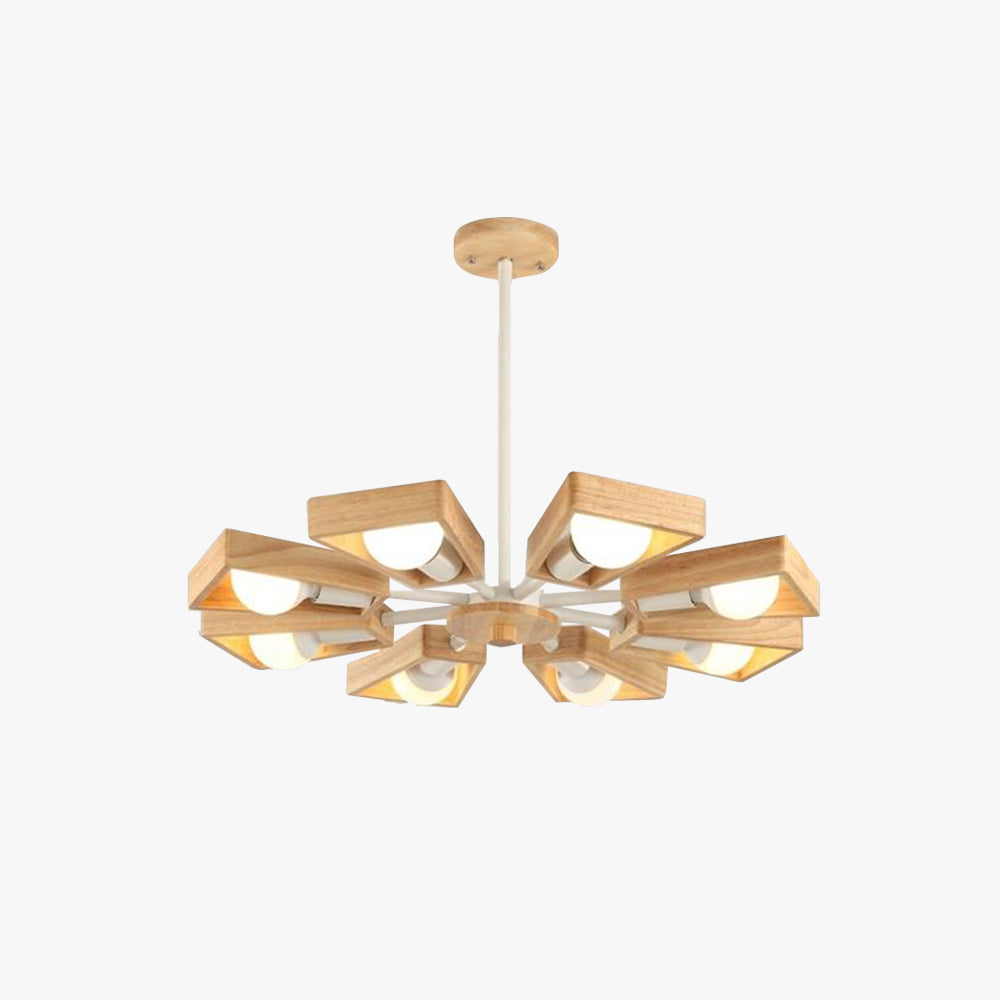 Muto Modern Nordic Rotatale Pendant Light, Wood, 3 Style - Neutral Decor