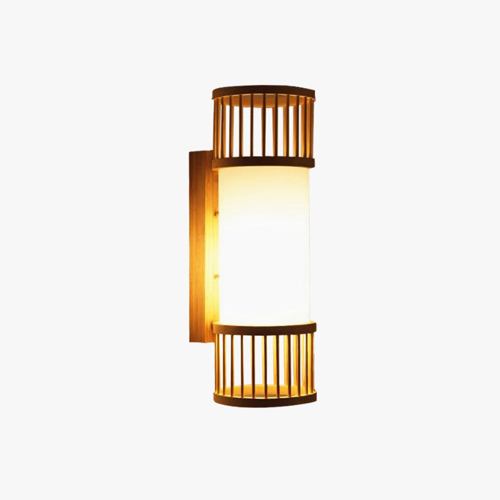 Ritta Wall Lamp Rustic, Muto Rattan Weaving LED, Hallway Wall Sconce - Neutral Decor