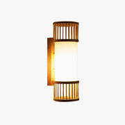 Ritta Wall Lamp Rustic, Muto Rattan Weaving LED, Hallway Wall Sconce - Neutral Decor