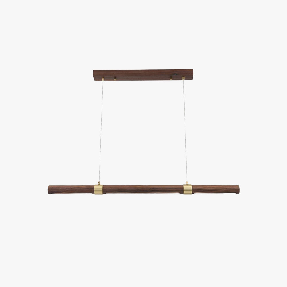 Muto Modern Minimalist Pendant Light, Metal Water Transfer Wood - Neutral Decor