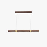 Muto Modern Minimalist Pendant Light, Metal Water Transfer Wood - Neutral Decor