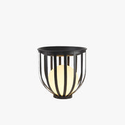 Ray Modern Globe Solar/Rechargeable Outdoor Floor Lamp, Black - Neutral Decor