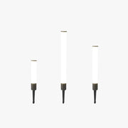 Ray Minimalist Cylindrical Acrylic Outdoor Ground Ligh, Black - Neutral Decor