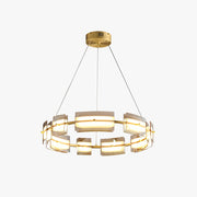Arisha Minimalist Ring Metal Pendant Light,Black/Gold - Neutral Decor
