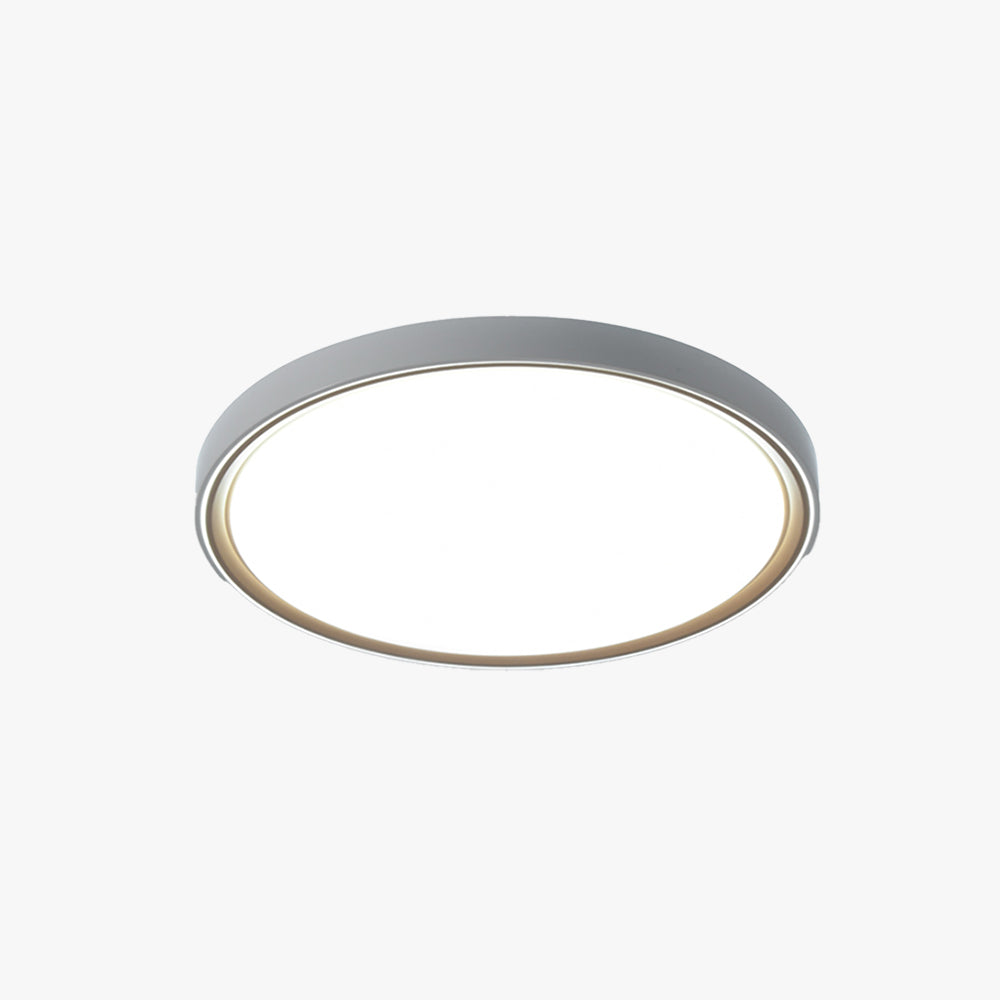 Arisha Minimalist Round/Square Metal/Acrylic Flush Mount Ceiling Light, Gold - Neutral Decor