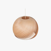 Muto Farmhouse Semi Metal Pendant Light, Brown/Wood - Neutral Decor