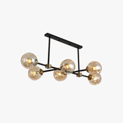 Valentina Decorative LED Glass Bubble Pendant Light, Amber - Neutral Decor