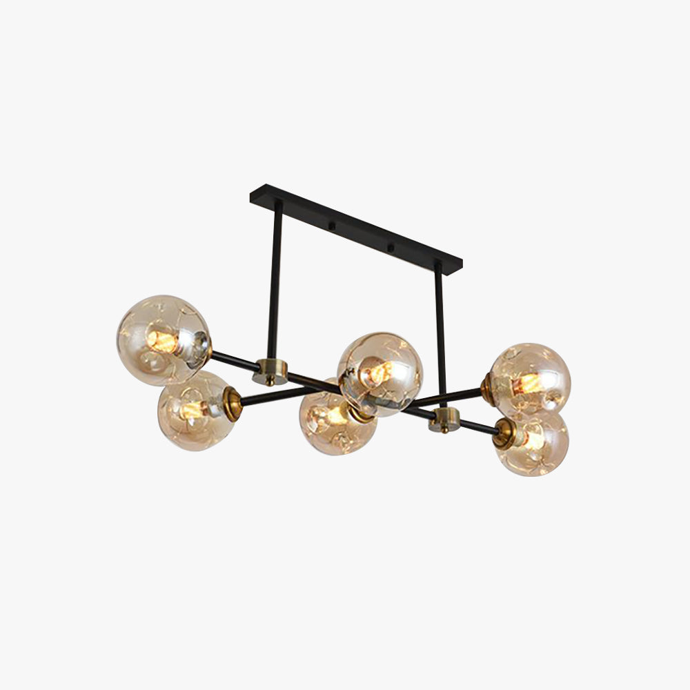 Valentina Decorative LED Glass Bubble Pendant Light, Amber - Neutral Decor