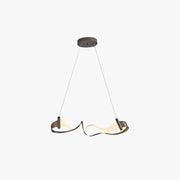 Arisha Metal Gold Pendant Light, Wavy Shape - Neutral Decor