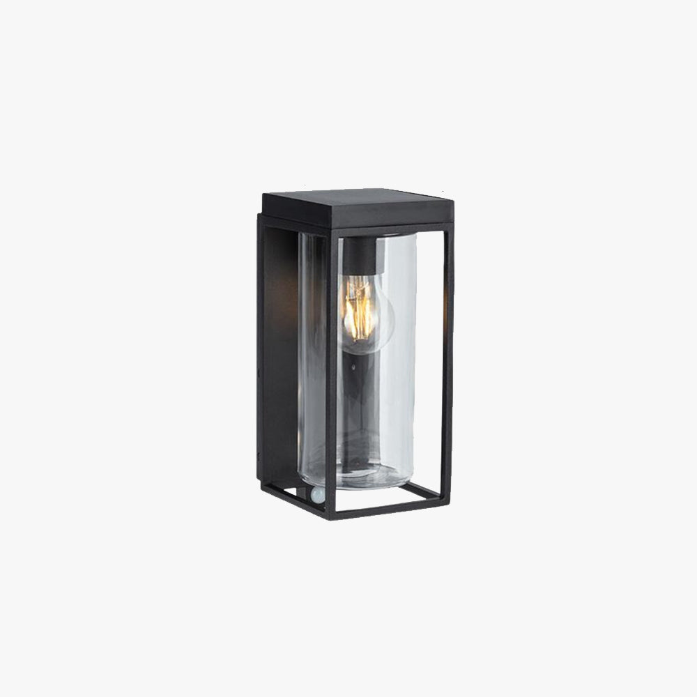 Ray Modern Rectangular Solar Waterproof Glass Outdoor Wall Lamp - Neutral Decor