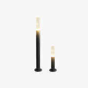 Ray Metal Cylindrical Outdoor Path Light, Black - Neutral Decor