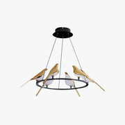 Arisha Modern Bird Pendant Light, Gold & Black, 2 Style - Neutral Decor