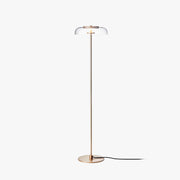 Salgado Transparent Floor Lamp, Metal & Glass, 2 Colour - Neutral Decor