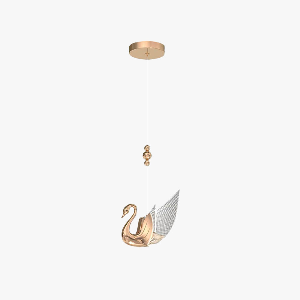 Arisha Modern Creative Swan Pendant Light, 2 Color - Neutral Decor
