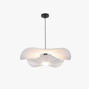Ritta Modern Nordic Cloth/Metal Shell Pendant Light, White - Neutral Decor