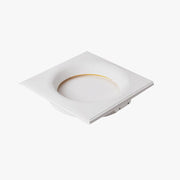 Aria Decorative Moon Metal/Gypsum Wall Lamp, White - Neutral Decor