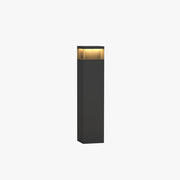 Ray Metal Rectangular Solar Outdoor Path Light, Black - Neutral Decor