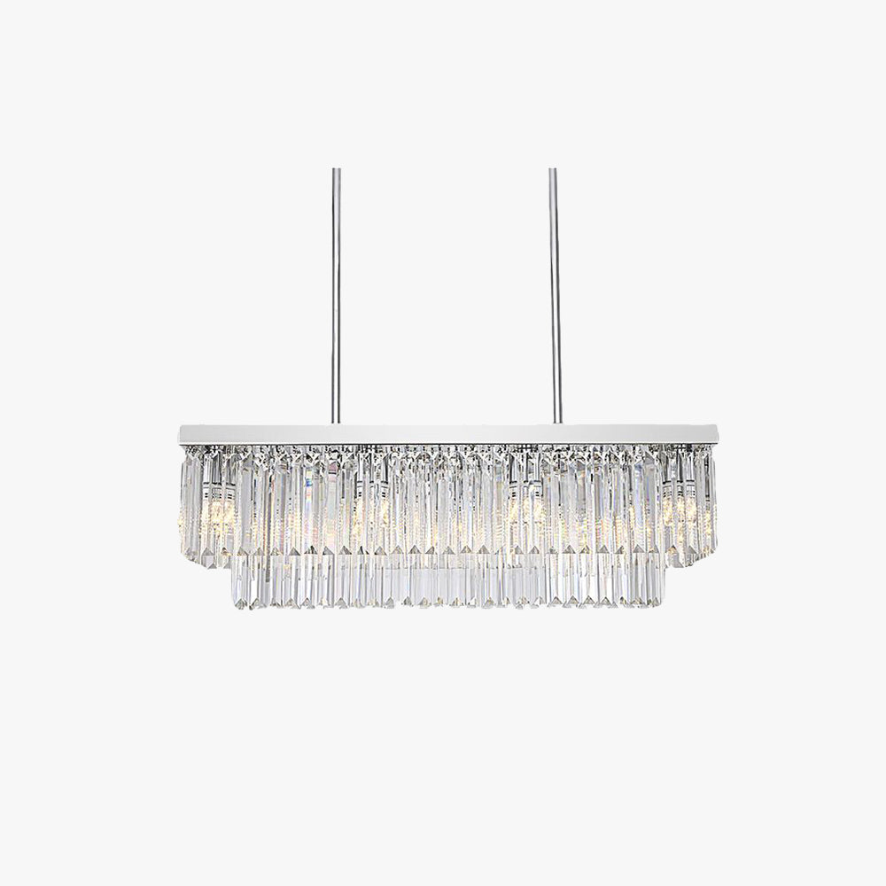 Kristy Modern Art Deco LED Pendant Light, Crystal/Metal - Neutral Decor