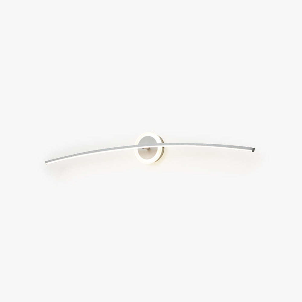 Arisha Modern Linear Metal Wall Lamp, White - Neutral Decor