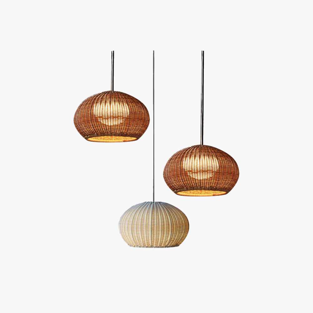 Ray Modern Lantern Pendant Light, Metal/Acrylic, Beige/Coffee - Neutral Decor