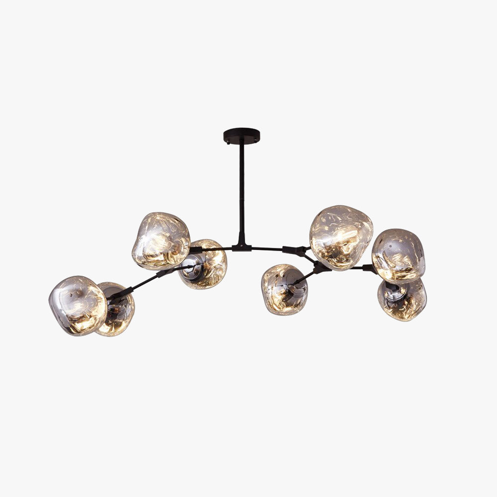 Arisha Modern Globe Lava 3 Pendant Light Fixture - Neutral Decor