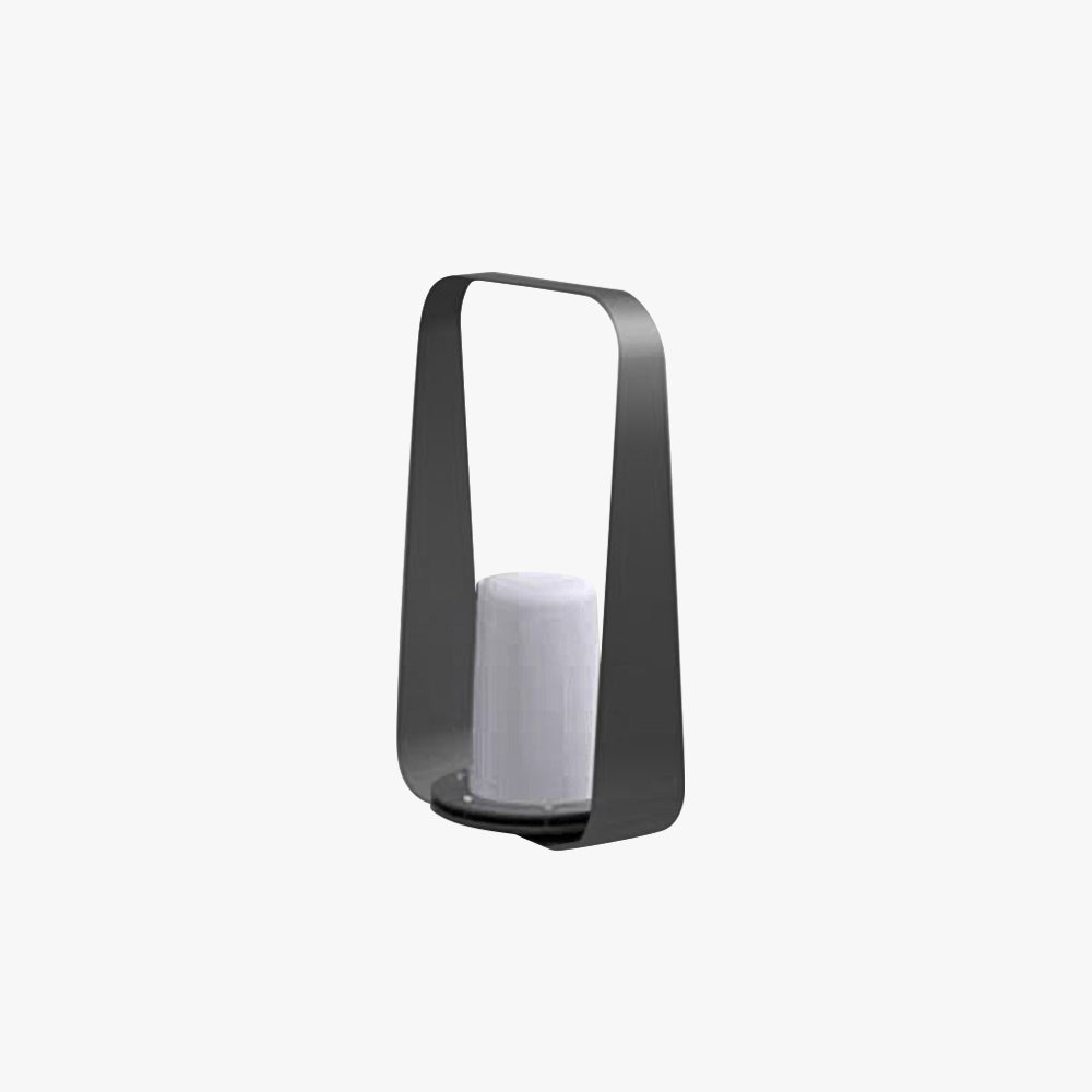 Ray Minimalist Portable Rechargeable Lamp de Table, Coffee/Grey - Neutral Decor