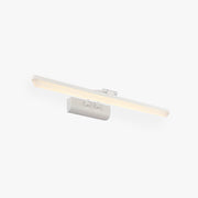 Arisha Minimalist Rectangular Metal/Acrylic Wall Lamp, Black/White - Neutral Decor