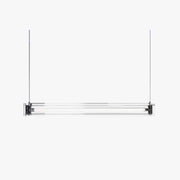 Arisha Minimalist Linear Metal Pendant Light,White - Neutral Decor
