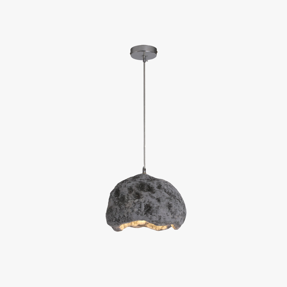 Avi Wabi Sabi Irregular Shape Resin Pendant Light, 3 Color - Neutral Decor