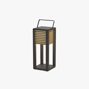Ray Vintage Cuboid Metal Outdoor Floor Lamp, Black - Neutral Decor