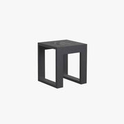 Ray Simple Hollow Cube Metal/Acrylic Outdoor Floor Lamp, Black - Neutral Decor