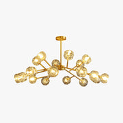 Valentina Modern Blown Metal Pendant Light, Gold - Neutral Decor