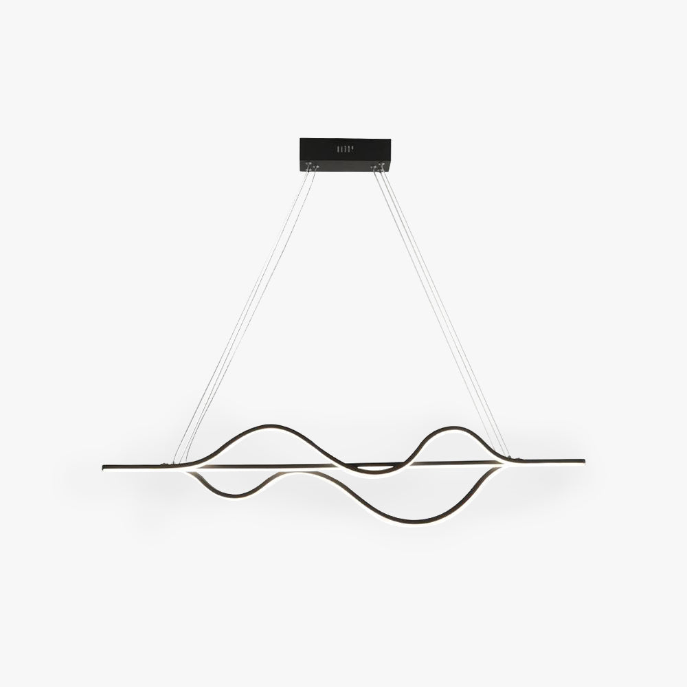 Arisha Modern Wave Pendant Light, 3 Colour - Neutral Decor