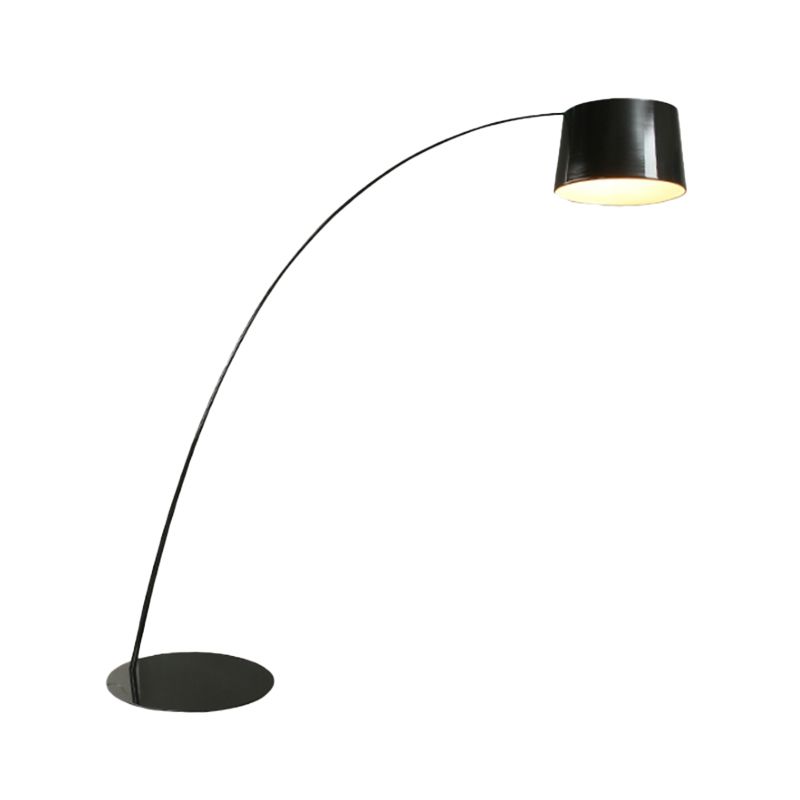 Eryn Floor Lamp Cool Modern, Metal Arc, Black/White/Red/Blue, Bedroom - Neutral Decor