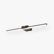 Arisha Minimalist Linear Metal Wall Lamp, Black/White, Bathroom - Neutral Decor