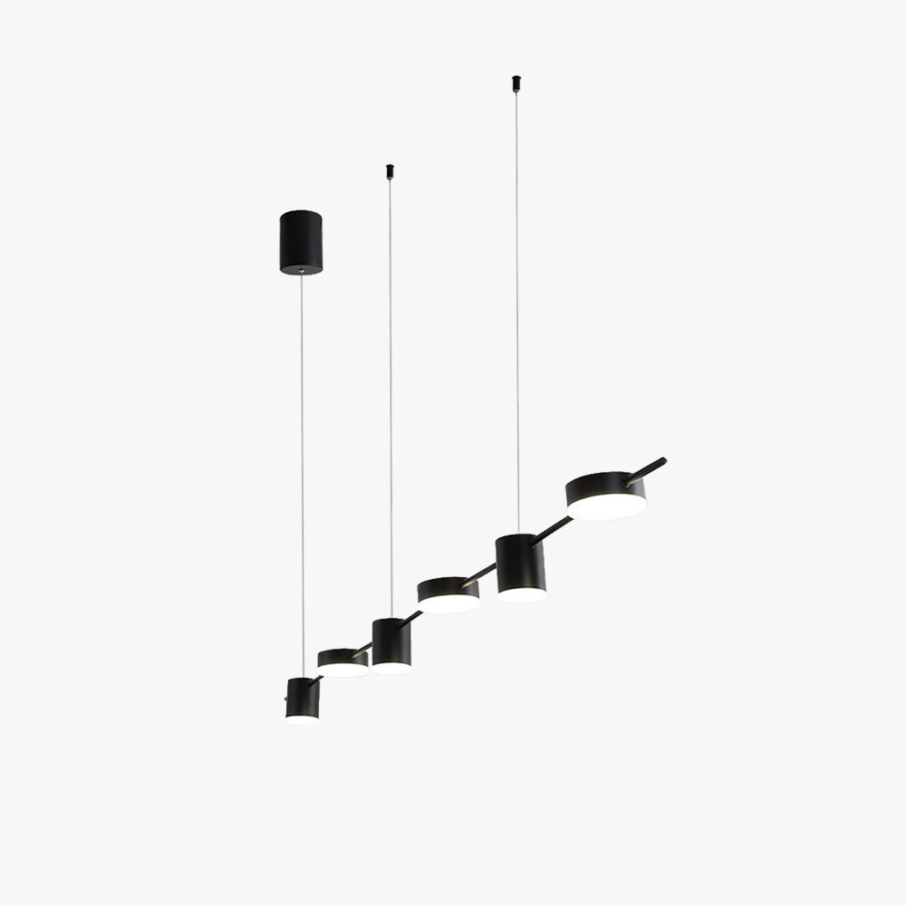 Arisha Minimalist Multi Metal Pendant Light, Black/Gold - Neutral Decor