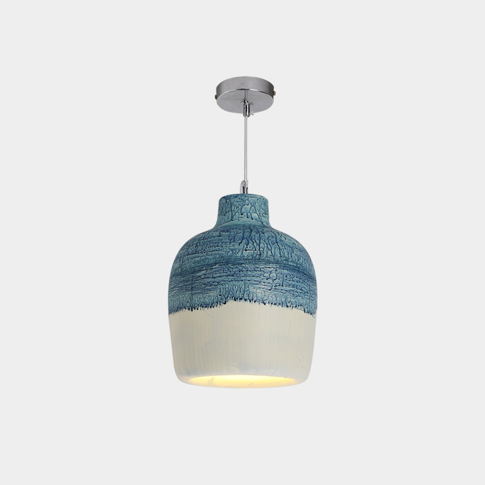 Avi Wabi Sabi Jar Shaped Resin Pendant Light, 4 Color - Neutral Decor