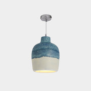 Avi Wabi Sabi Jar Shaped Resin Pendant Light, 4 Color - Neutral Decor