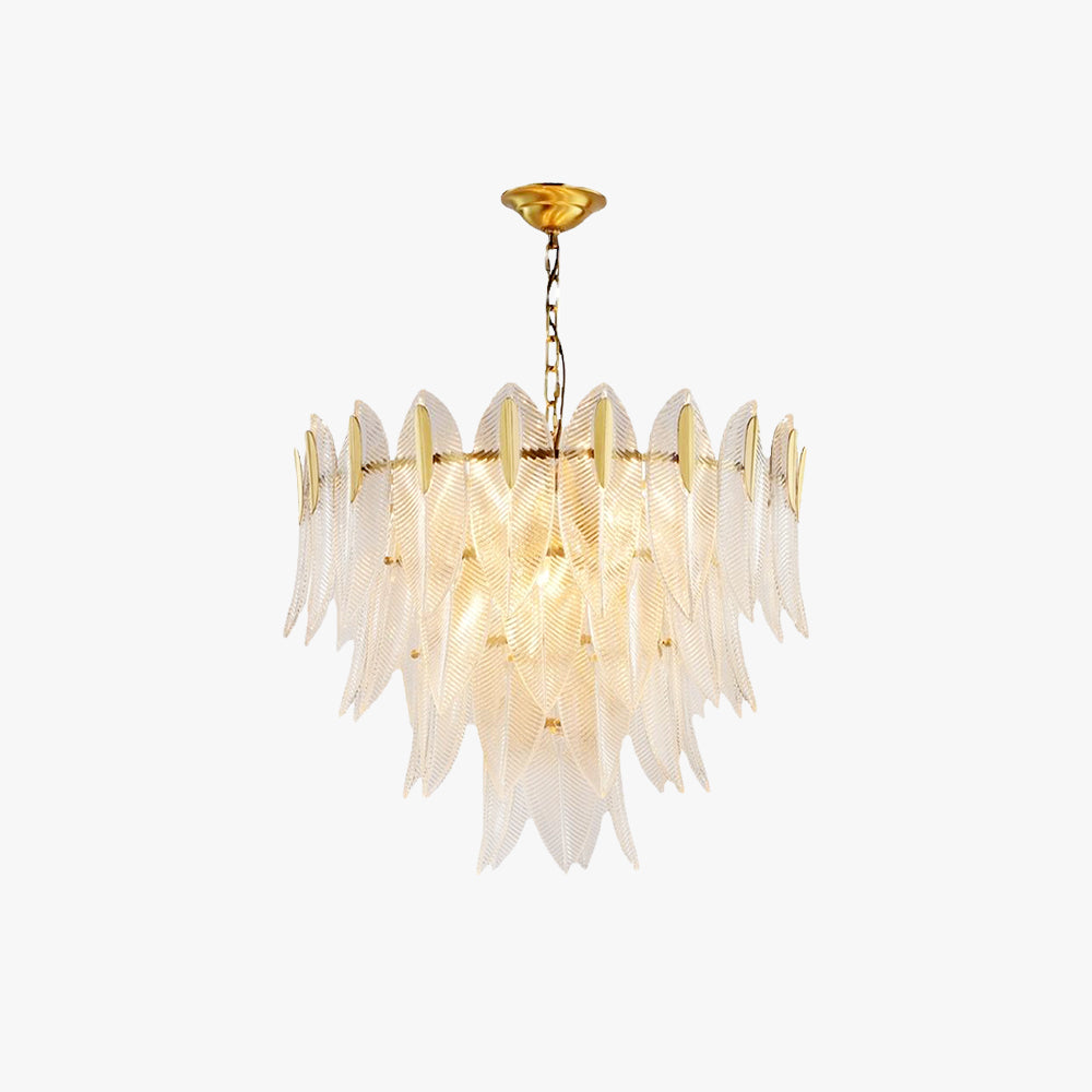 Kristy Modern Gold Feather Chandelier, 3 Style - Neutral Decor