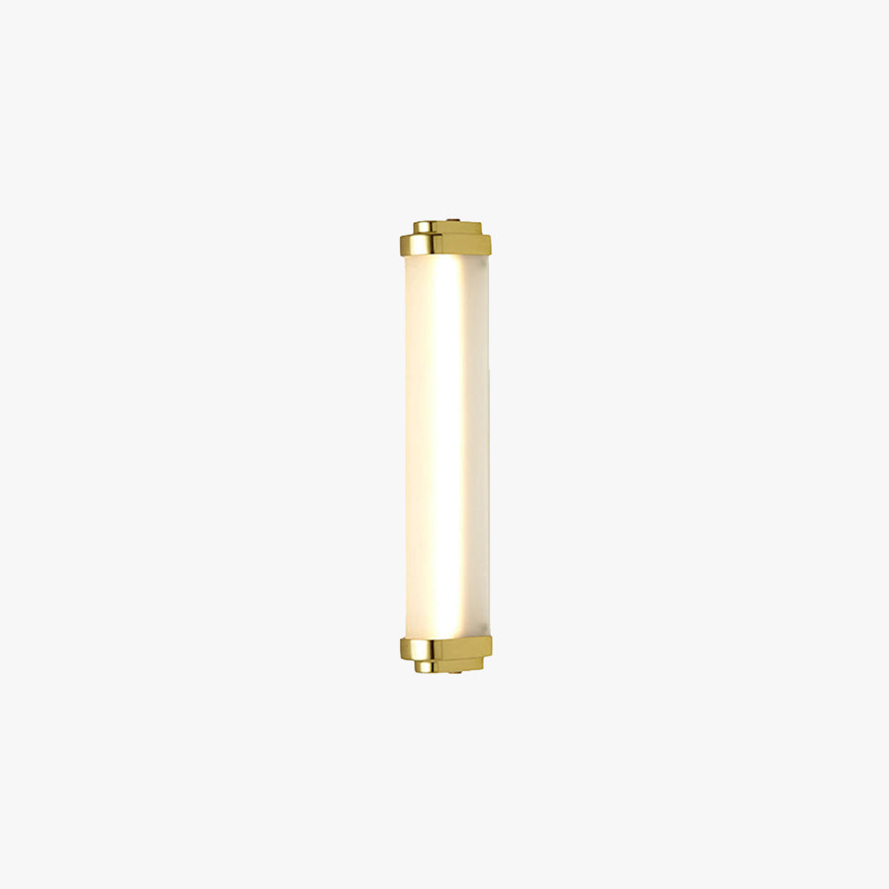 Ray Minimalist Cylindrical Metal Outdoor Wall Lamp, Black/Gold/Silver - Neutral Decor