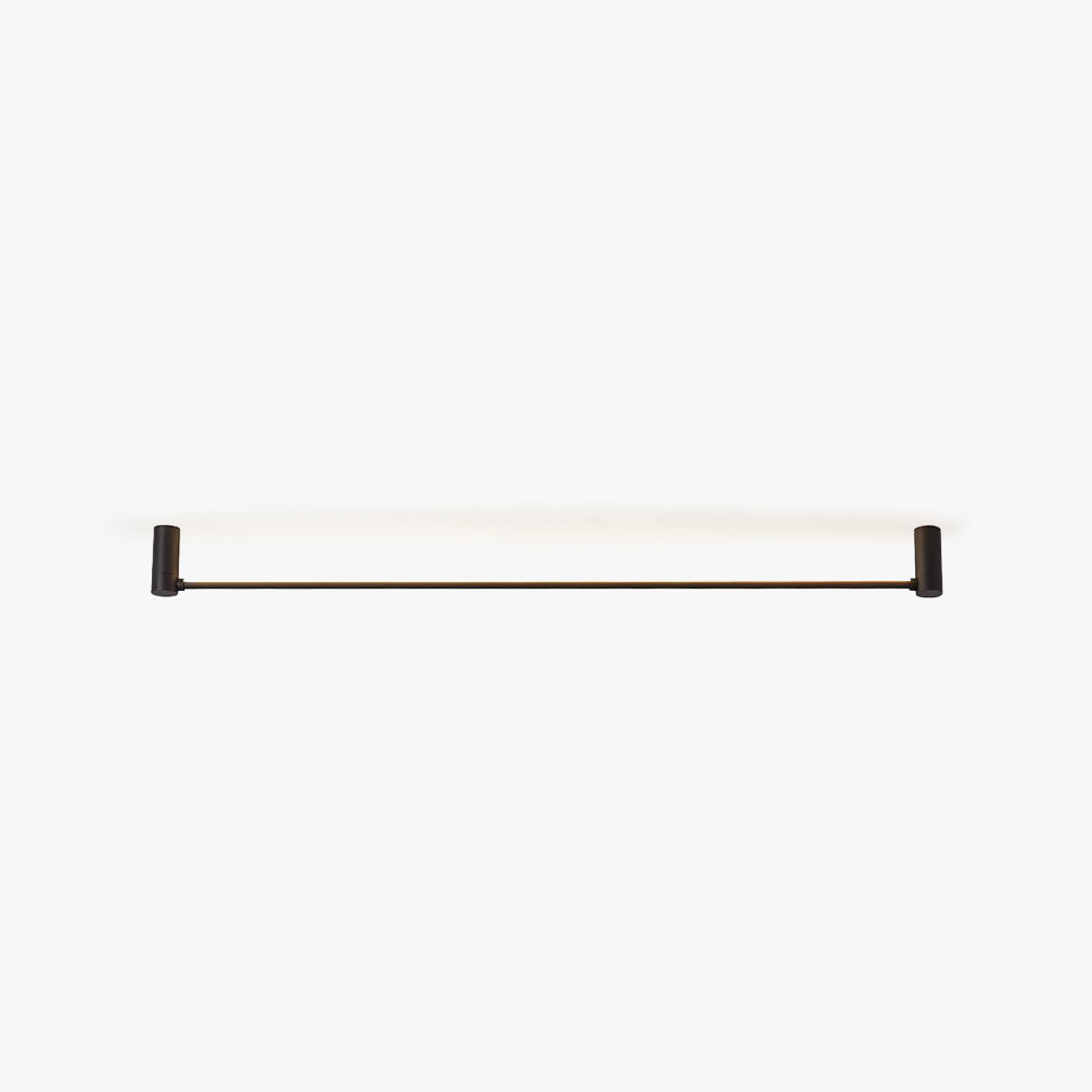 Arisha Minimalist Linear Flush Mount Ceiling Light, Black, Hallway - Neutral Decor