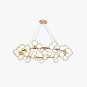Valentina Modern Gold Bubble Pendant Light, Metal & Glass - Neutral Decor