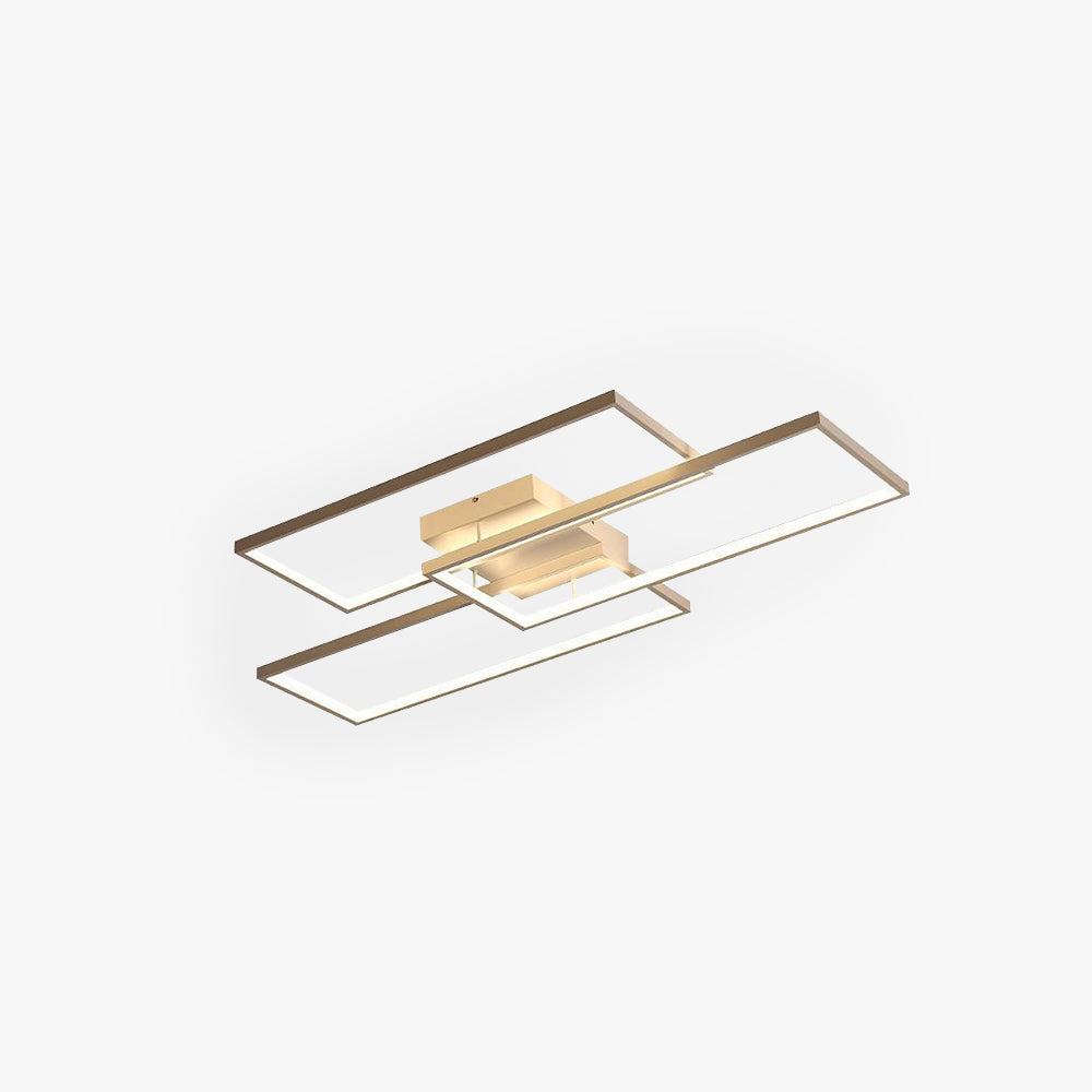 Arisha Rectangular Flush Mount Ceiling Light, 2 Colour - Neutral Decor