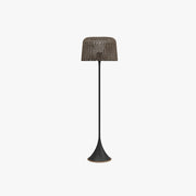 Ritta Waterproof Outdoor Floor Lamp, Rattan，Balcony/Terrace - Neutral Decor
