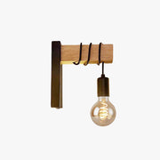 Silva Wall Lamp Bulb Industrial, Metal, Black/White, Living Room - Neutral Decor