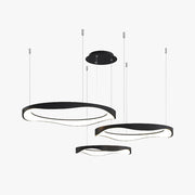 Arisha Pendant Light Rond Modern, Black/White, Dining Room - Neutral Decor