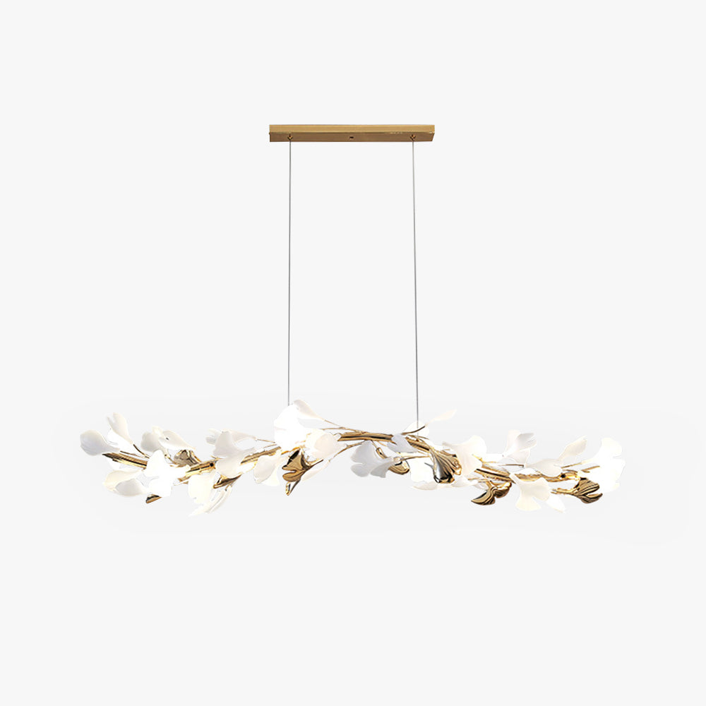 Olivia Modern Art Deco Metal & Ceramic Chandelier, Gold - Neutral Decor