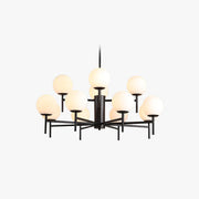 Silva Modern Globe Bubble Metal/Glass Pendant Light, Gold/Black - Neutral Decor
