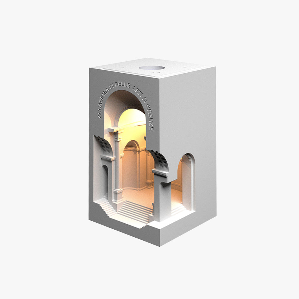 Arisha Art Deco Flush LED Plaster Wall Lamp, White - Neutral Decor